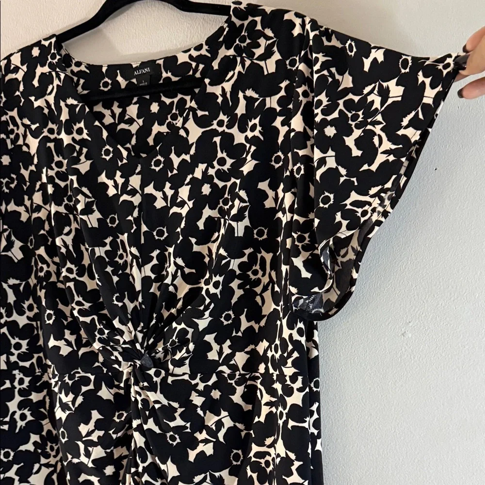 Alfani Floral Twist-Front Top – Women’s Size L - Picture 4 of 8